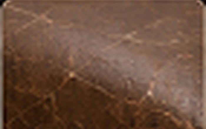 Scratched leather surface