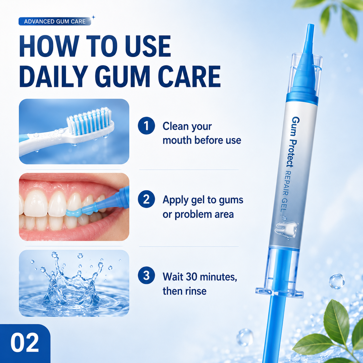 Gum Protect Dental Repair Gel【3 tubes/box】
