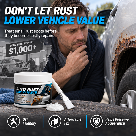 💥Buy 3 Get 2 Free(Free Applicator Brush) Car Rust Repair Paste – Remove Rust & Protect Metal for Lasting Defense