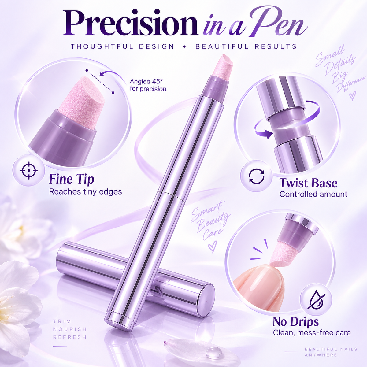💟Buy 3 Get 3Free 💅3-in-1 Nail Care Serum Oil Pen – Cuticle Remover, Nail Polish Remover & Nail Oil Treatment