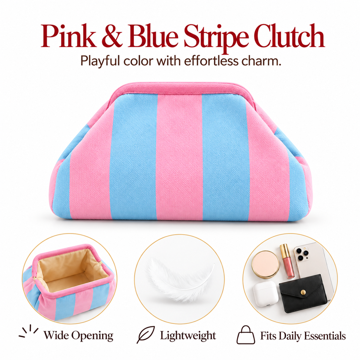 Perfect handmade clutch for brunch, dates & getaways,One handmade clutch = endless chic daily looks