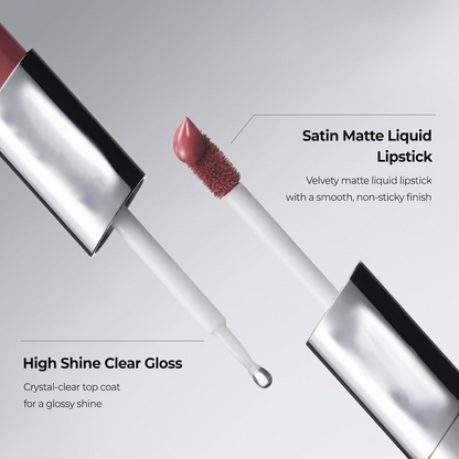 Natvely Dual Finish Lip,Matte, Glossy, or the Ultimate Layered Lip.