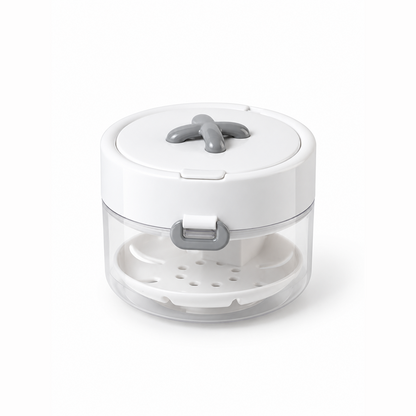 ✨ Travel Care Deal – Retainer Cleaning Case 🦷 Soak, Store & Rinse Container with Mirror & Brush for On-the-Go Use 💼