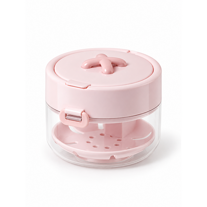 ✨ Travel Care Deal – Retainer Cleaning Case 🦷 Soak, Store & Rinse Container with Mirror & Brush for On-the-Go Use 💼
