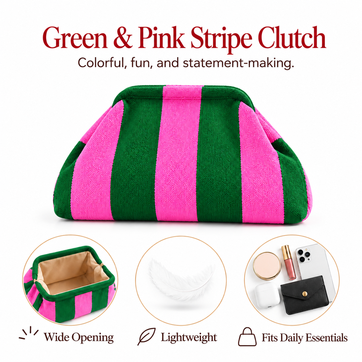 Perfect handmade clutch for brunch, dates & getaways,One handmade clutch = endless chic daily looks