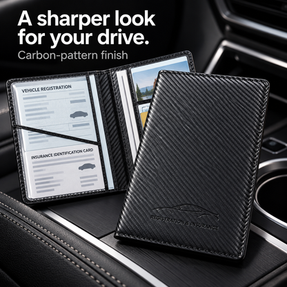 Buy 4 Get 2 Free 🔥 (BEST VALUE - 9.99 $ each)🔥Car Registration & Insurance Card Holder,2026🔥 HOT SALE Premium Car Paperwork Card Holder