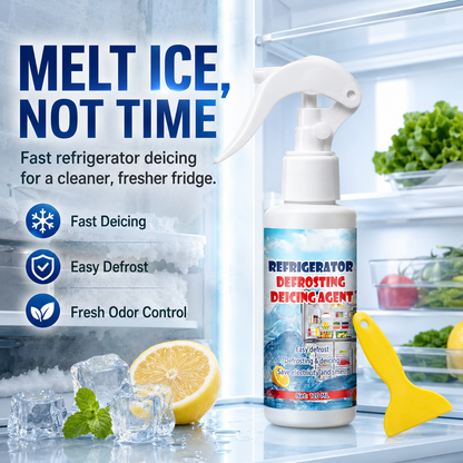 Ice Melting Spray - Safe and gentle & Fast defrosting(free spatula)