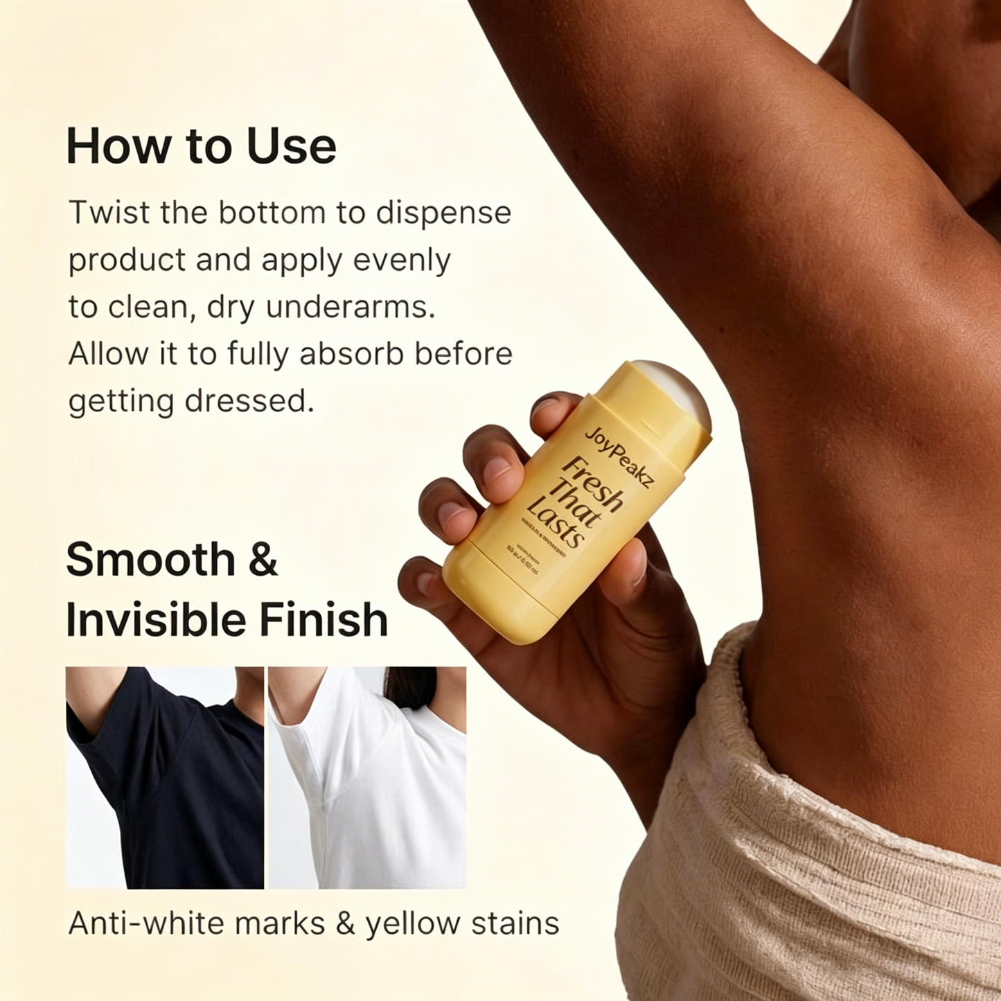 JoyPeakz™ Vanilla & Pistachio Deodorant Monthly Fresh Care