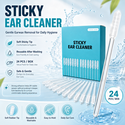 Reusable Sticky Ear Cleaning Stick – Gentle Adhesive Tip Ear Cleaner & Daily Hygiene Tool