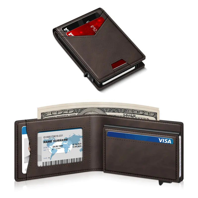 RFID Blocking Carbon Fiber Wallet ✅ Slim design | Holds cards + cash 💵EDC upgrade every guy wants 🔧