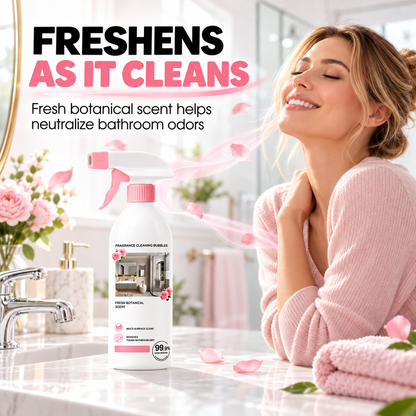Buy 2 bottle get 2 free Tired of Stubborn Bathroom Grime? Rose Scent Bathroom Foam Cleaner Spray,Multi-purpose Bathroom Cleaner for Tub & Sink