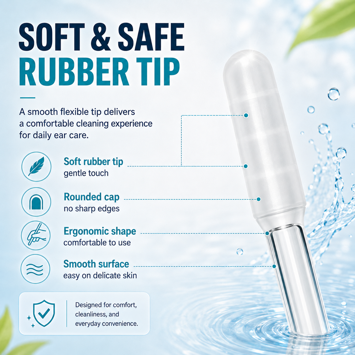 Reusable Sticky Ear Cleaning Stick – Gentle Adhesive Tip Ear Cleaner & Daily Hygiene Tool