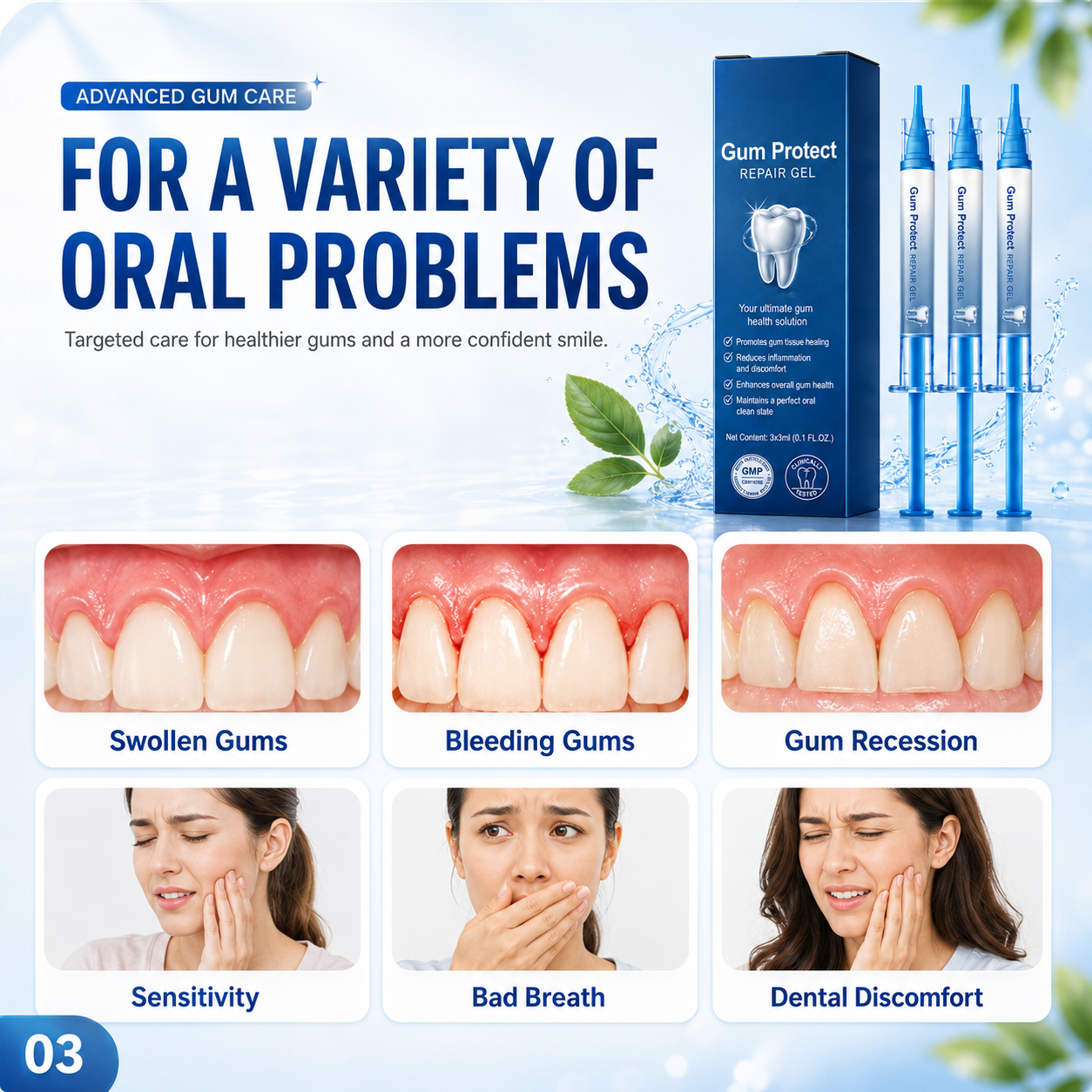 Gum Protect Dental Repair Gel【3 tubes/box】