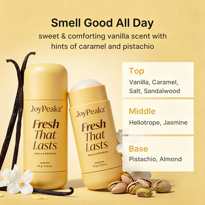 JoyPeakz™ Vanilla & Pistachio Deodorant Monthly Fresh Care