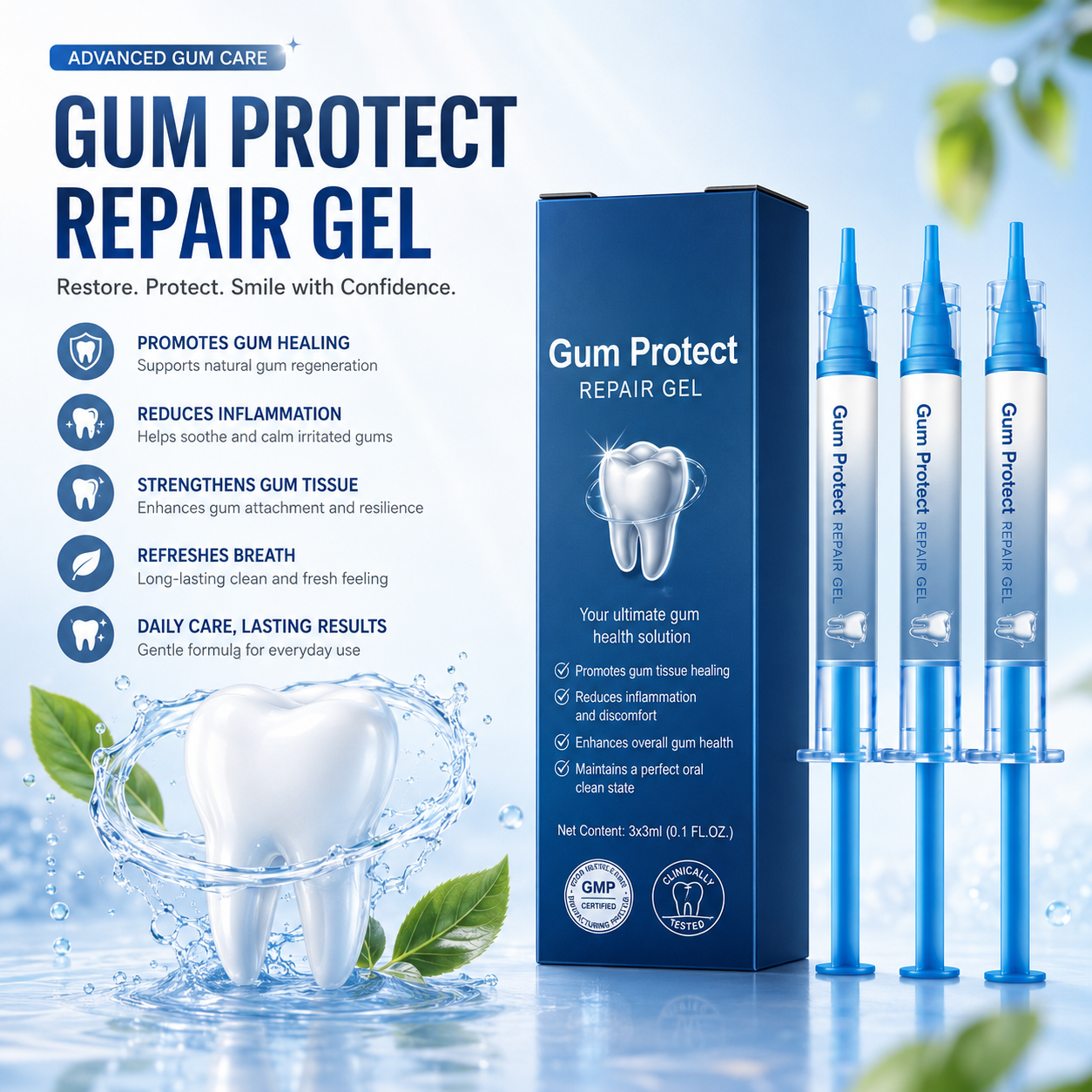 Gum Protect Dental Repair Gel【3 tubes/box】
