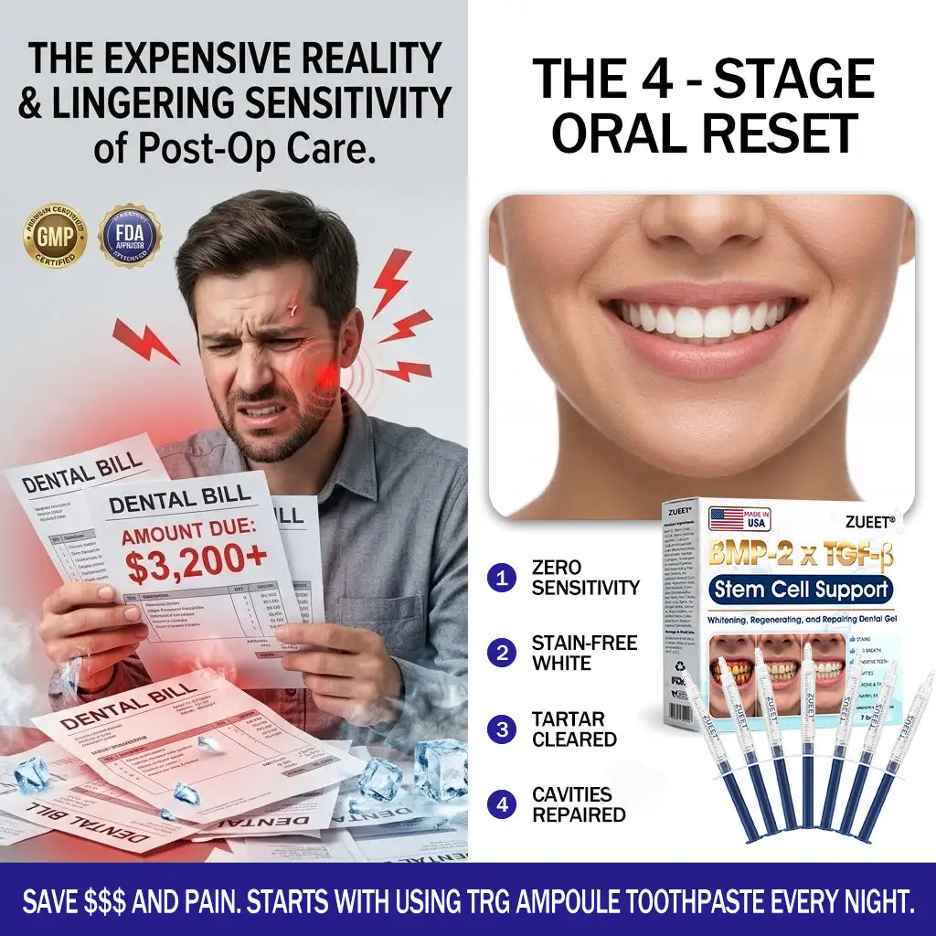 𝙕𝙐𝙀𝙀𝙏® BMP-2 x TGF-β (Stem Cell Support) Whitening, Regenerating, and Repairing Dental Gel - Results in 7 days💎