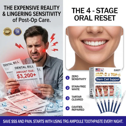 𝙕𝙐𝙀𝙀𝙏® BMP-2 x TGF-β (Stem Cell Support) Whitening, Regenerating, and Repairing Dental Gel - Results in 7 days💎