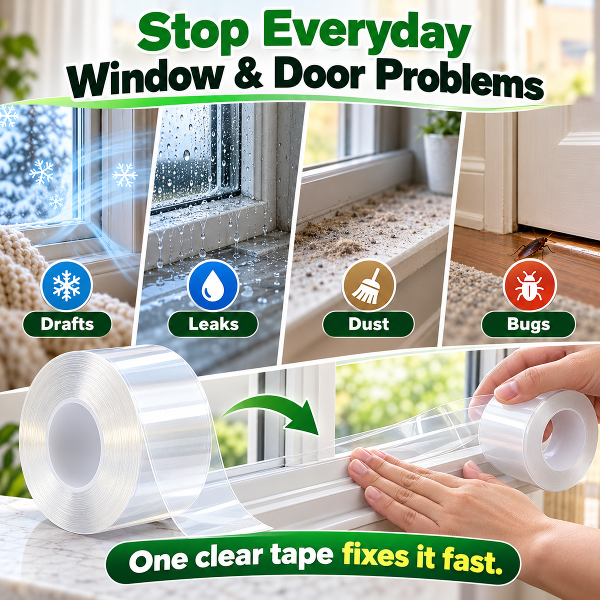 2026🔥 HOT SALE50K+ SOLD! 50% OFF! 🔥Self-Adhesive Silicone Waterproof Tape (1.18 in × 78.74 in) - High-Temperature Resistant