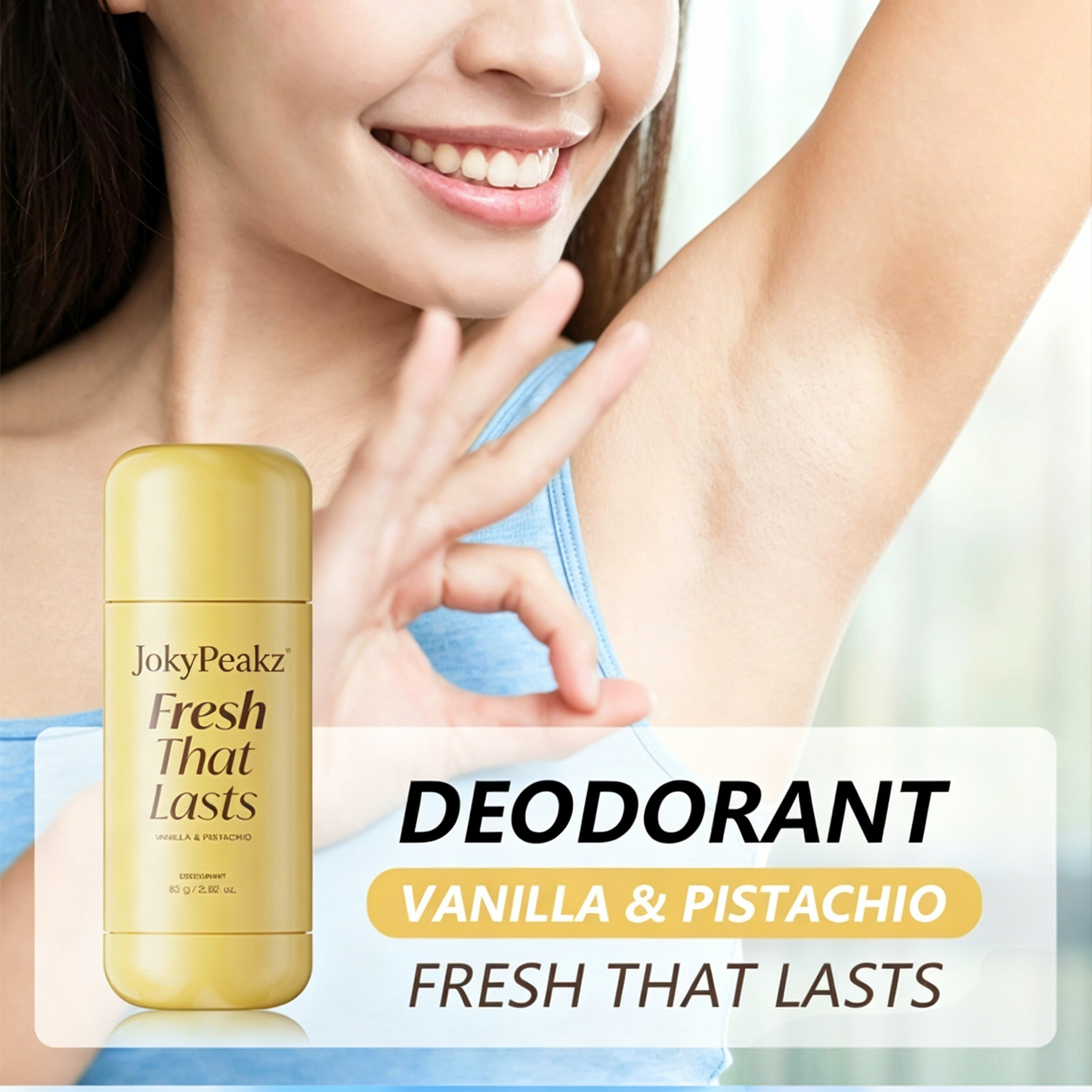 JoyPeakz™ Vanilla & Pistachio Deodorant Monthly Fresh Care