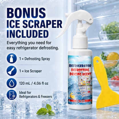 Ice Melting Spray - Safe and gentle & Fast defrosting(free spatula)