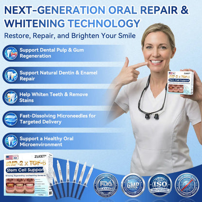𝙕𝙐𝙀𝙀𝙏® BMP-2 x TGF-β (Stem Cell Support) Whitening, Regenerating, and Repairing Dental Gel - Results in 7 days💎