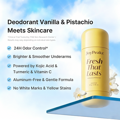 JoyPeakz™ Vanilla & Pistachio Deodorant Monthly Fresh Care