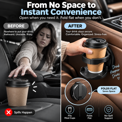 📢📢50% OFF !! ⏰Car Seat Headrest Cup Holder with Hooks