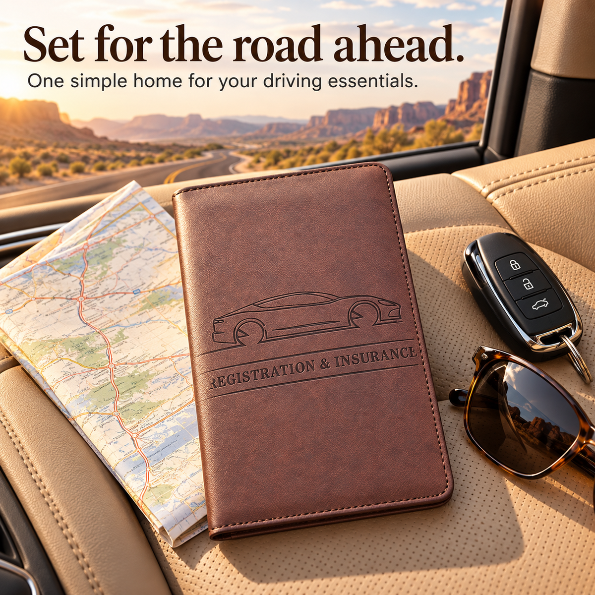 Buy 4 Get 2 Free 🔥 (BEST VALUE - 9.99 $ each)🔥Car Registration & Insurance Card Holder,2026🔥 HOT SALE Premium Car Paperwork Card Holder