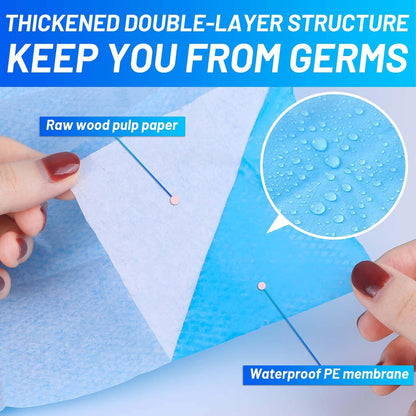 Toilet Seat Covers Disposable - Waterproof