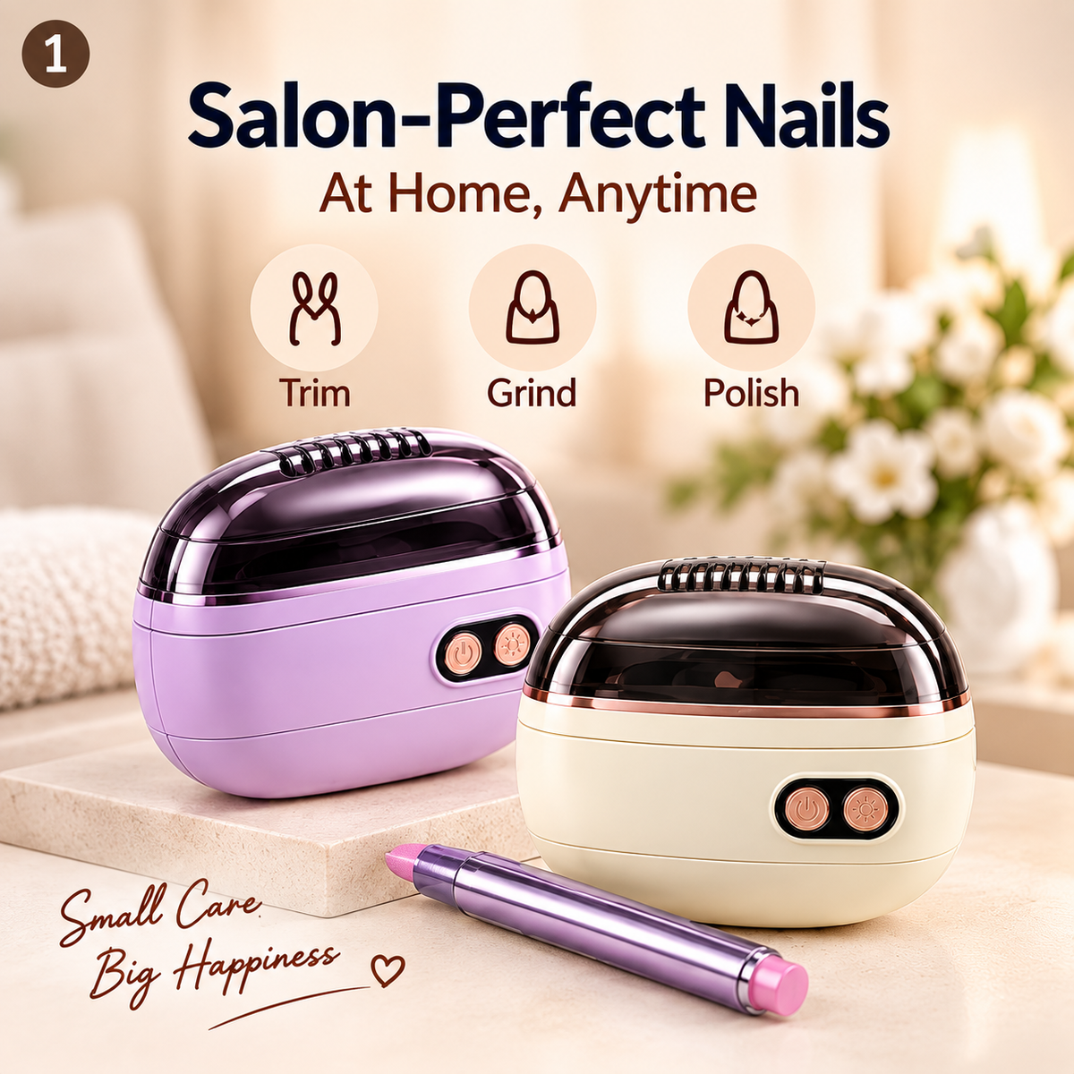 ✂️LIMITED-TIME DEAL ! 💅2-in-1 Smart Electric Nail Clipper & Polisher🌟