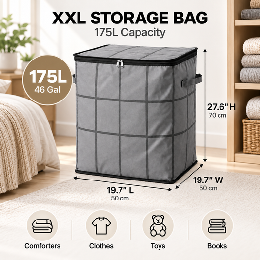 BUY 2 GET 1 FREE XXL Foldable Storage Bagwith Reinforced Handles