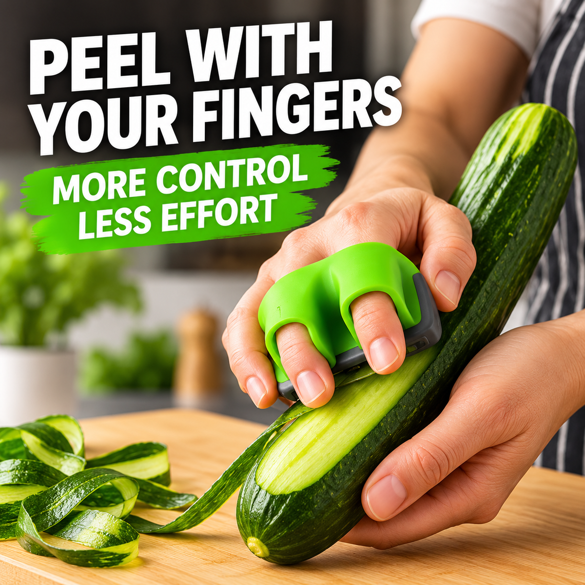 Hand Vegetable Peeler Palm Peeler Rubber Finger Grips Comfortable to Peel Pumpkin, Carrot, Cucumber, Potato and More