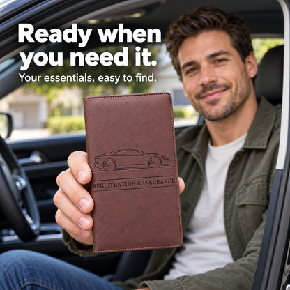 Buy 4 Get 2 Free 🔥 (BEST VALUE - 9.99 $ each)🔥Car Registration & Insurance Card Holder,2026🔥 HOT SALE Premium Car Paperwork Card Holder