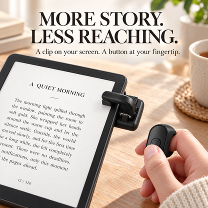Hands-free phone stand + Bluetooth remote. Portrait & landscape mode. Wireless Page Turner, CameraShutter Video Recording for iOSAndroid, Phone Selfie Accessory, Gifts for Men Women,