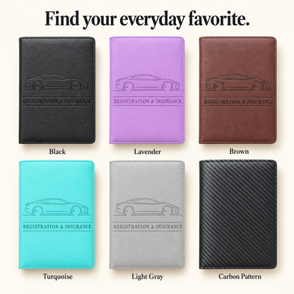 Buy 4 Get 2 Free 🔥 (BEST VALUE - 9.99 $ each)🔥Car Registration & Insurance Card Holder,2026🔥 HOT SALE Premium Car Paperwork Card Holder
