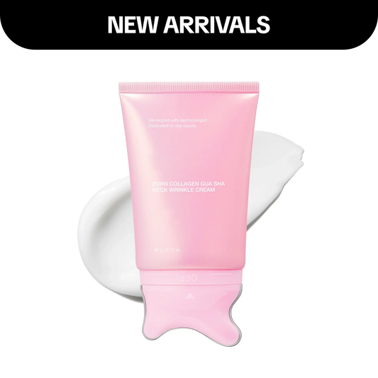 🦢Neck Wrinkle Eraser! Built-In Gua Sha Cream w/5% Anemarrhena Root Complex + PDRN Korean Skincare