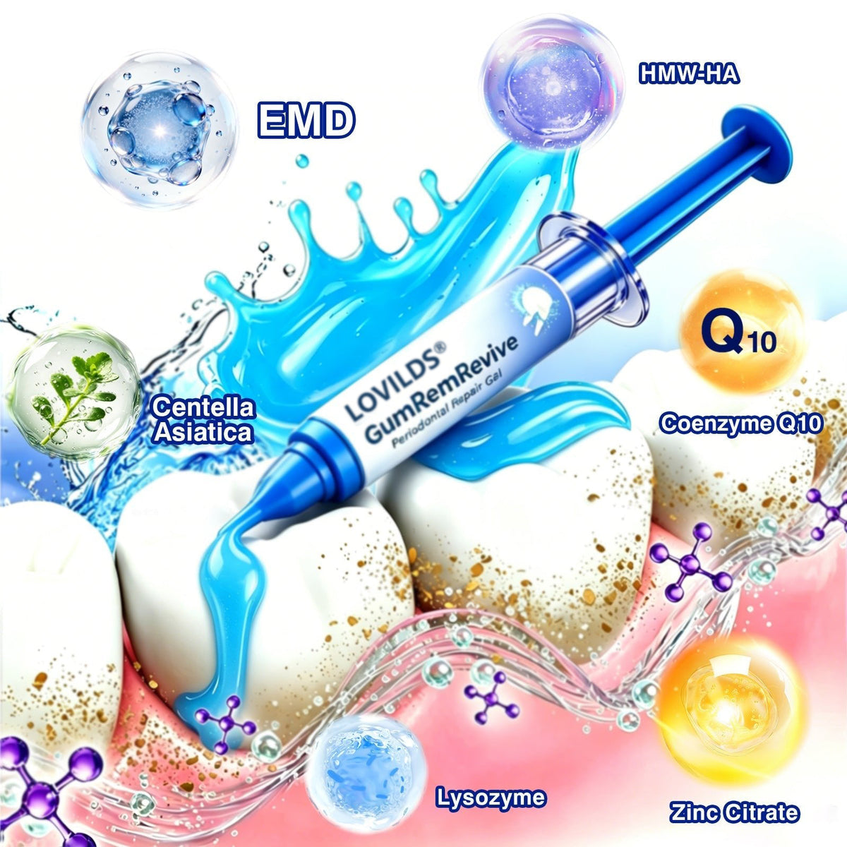 🏅🦷🛡️BUY 4 GET 4 FREE LOVILDS® GumRevive Advanced Gum Care & Repair Gel🌞
