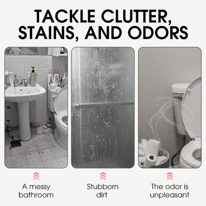 Buy 2 bottle get 2 free Tired of Stubborn Bathroom Grime? Rose Scent Bathroom Foam Cleaner Spray,Multi-purpose Bathroom Cleaner for Tub & Sink