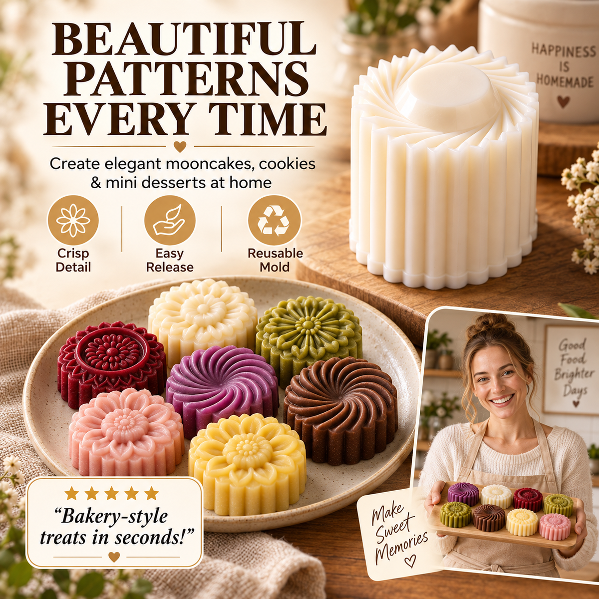 🔥This Week's Special Offer 49% OFF - Creative Double-Ended Pastry Mold -Buy 2 Get 2 Free
