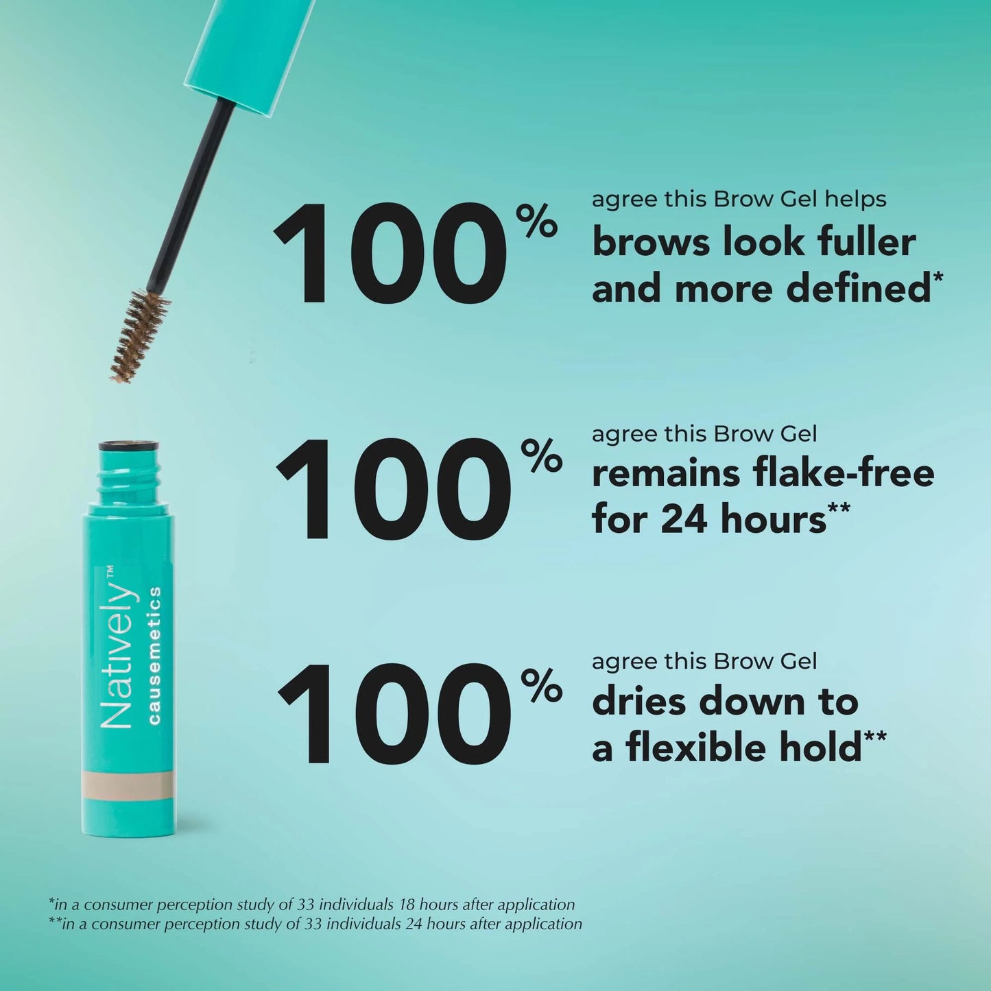 Waterproof Tinted Brow Gel – Longwear Natural Eyebrow Tint