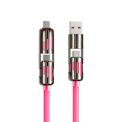 Buy 1 Get 1Free -4-in-1 Fast Charging Cable – 6.6FT USB-C Multi-Connector Cord
