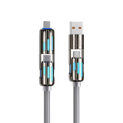 Buy 1 Get 1Free -4-in-1 Fast Charging Cable – 6.6FT USB-C Multi-Connector Cord
