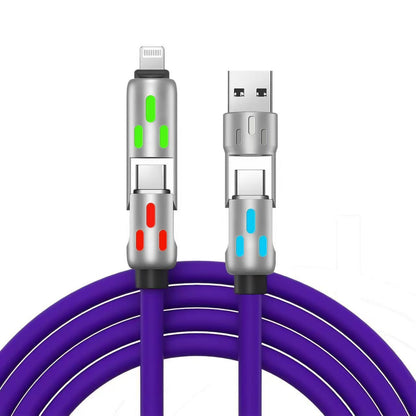 Buy 1 Get 1Free -4-in-1 Fast Charging Cable – 6.6FT USB-C Multi-Connector Cord