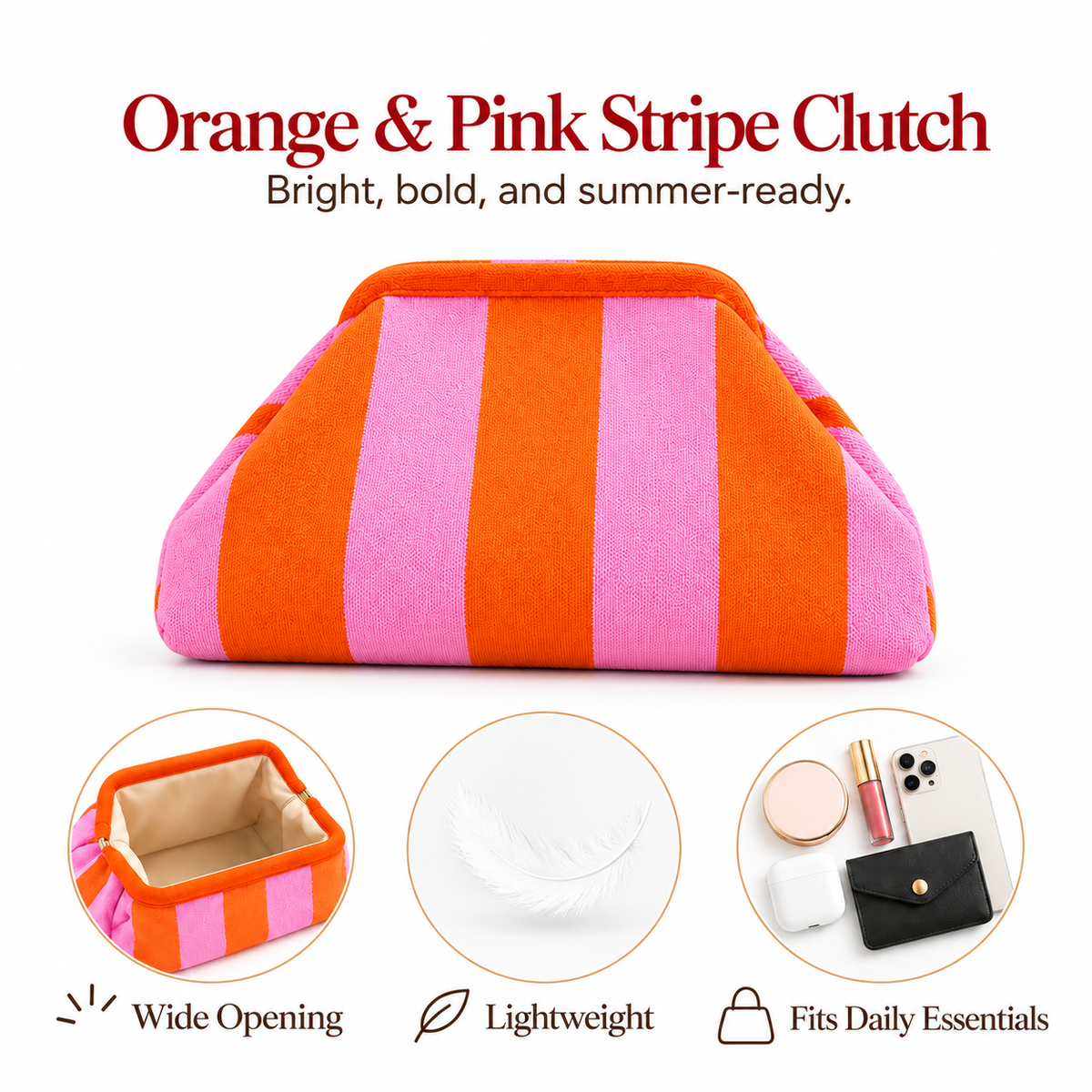 Perfect handmade clutch for brunch, dates & getaways,One handmade clutch = endless chic daily looks