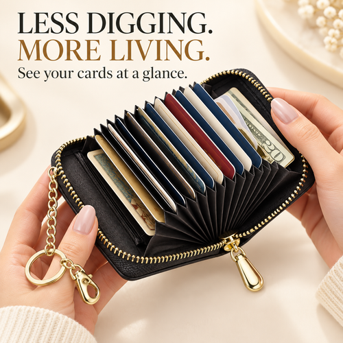 Classy RFID Genuine Leather Cardholder