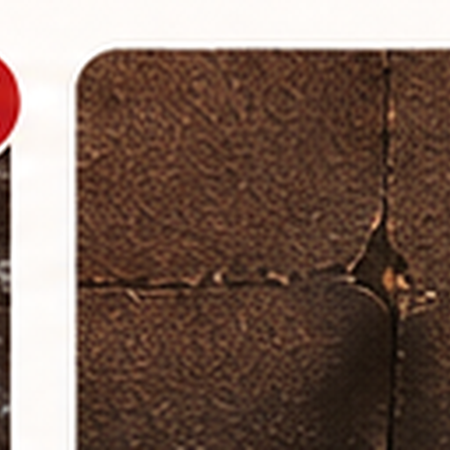 Damaged leather coating