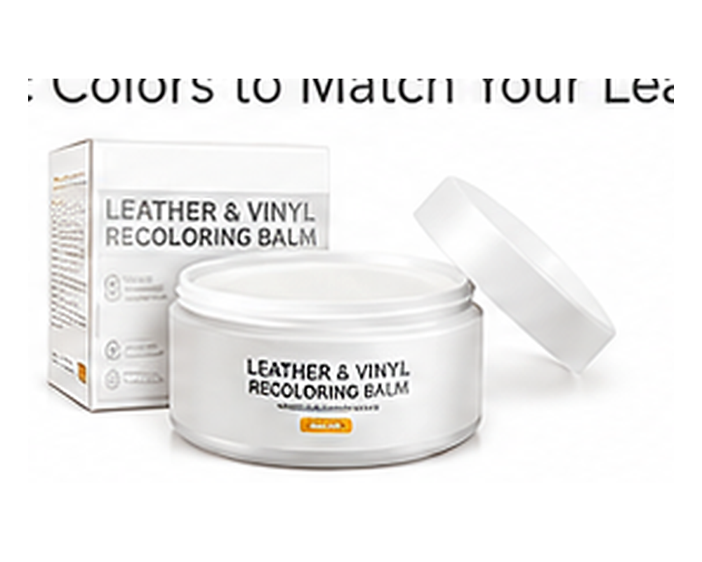White leather recoloring balm