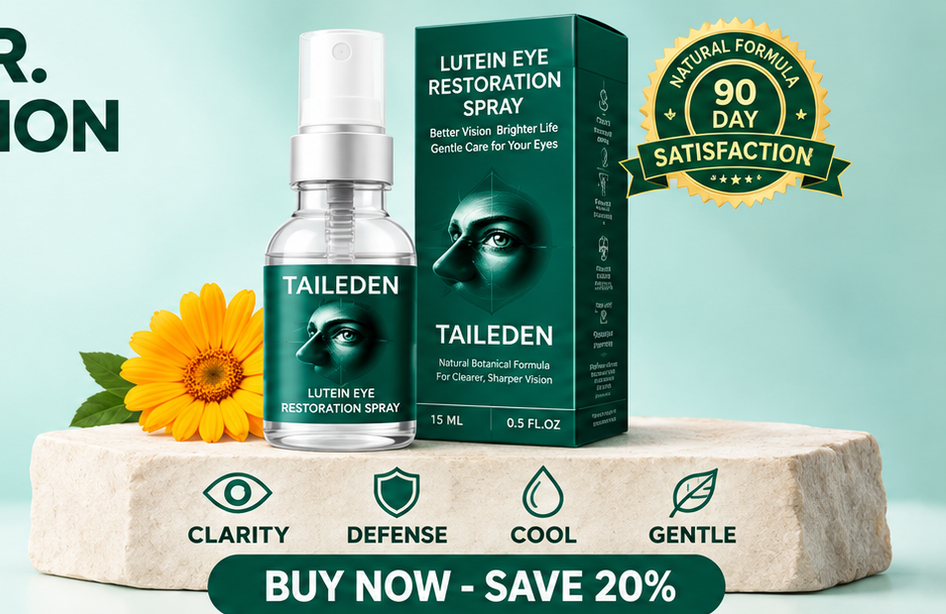 Lutein eye spray product scene