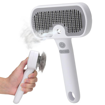 Pet Steam Brush, 3-in-1 Cat and Dog