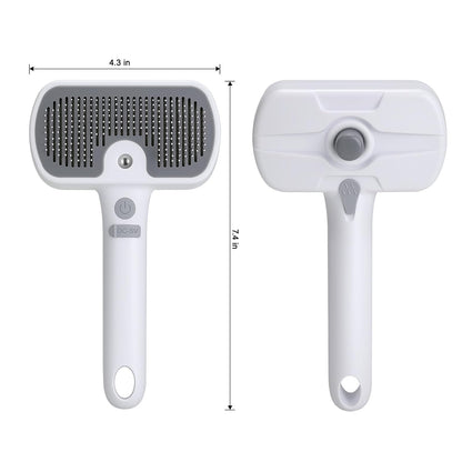 Pet Steam Brush, 3-in-1 Cat and Dog